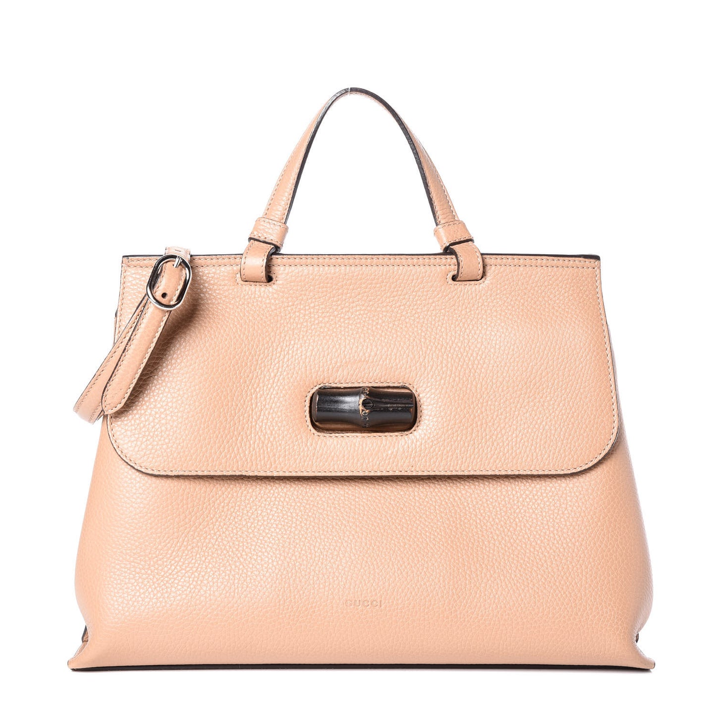 Cellarius Calfskin Medium Bamboo Daily Top Handle Bag Camelia