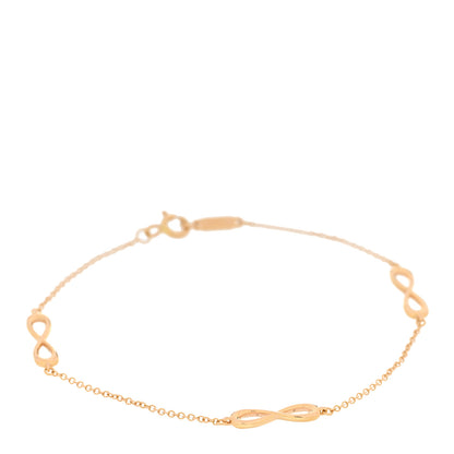 Tiffany 18K Rose Gold Infinity Endless Bracelet 1 of 4