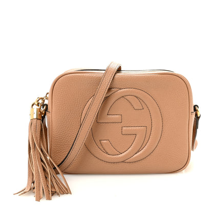 Gucci Pebbled Calfskin Small Soho Disco Bag Camelia 1 of 10