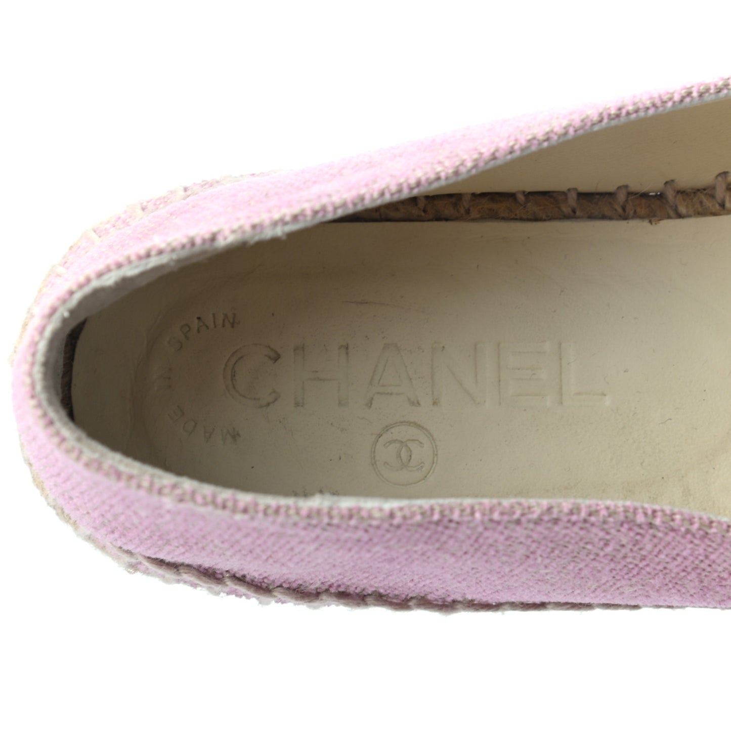 Toile Sequin CC Espadrilles 37 Pink Dark Pink