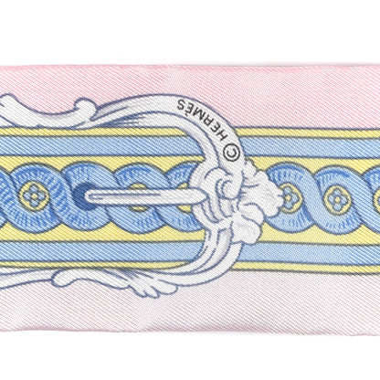 Hermes Silk Bride De Cour Twilly Rose Pale Ciel 3 of 4