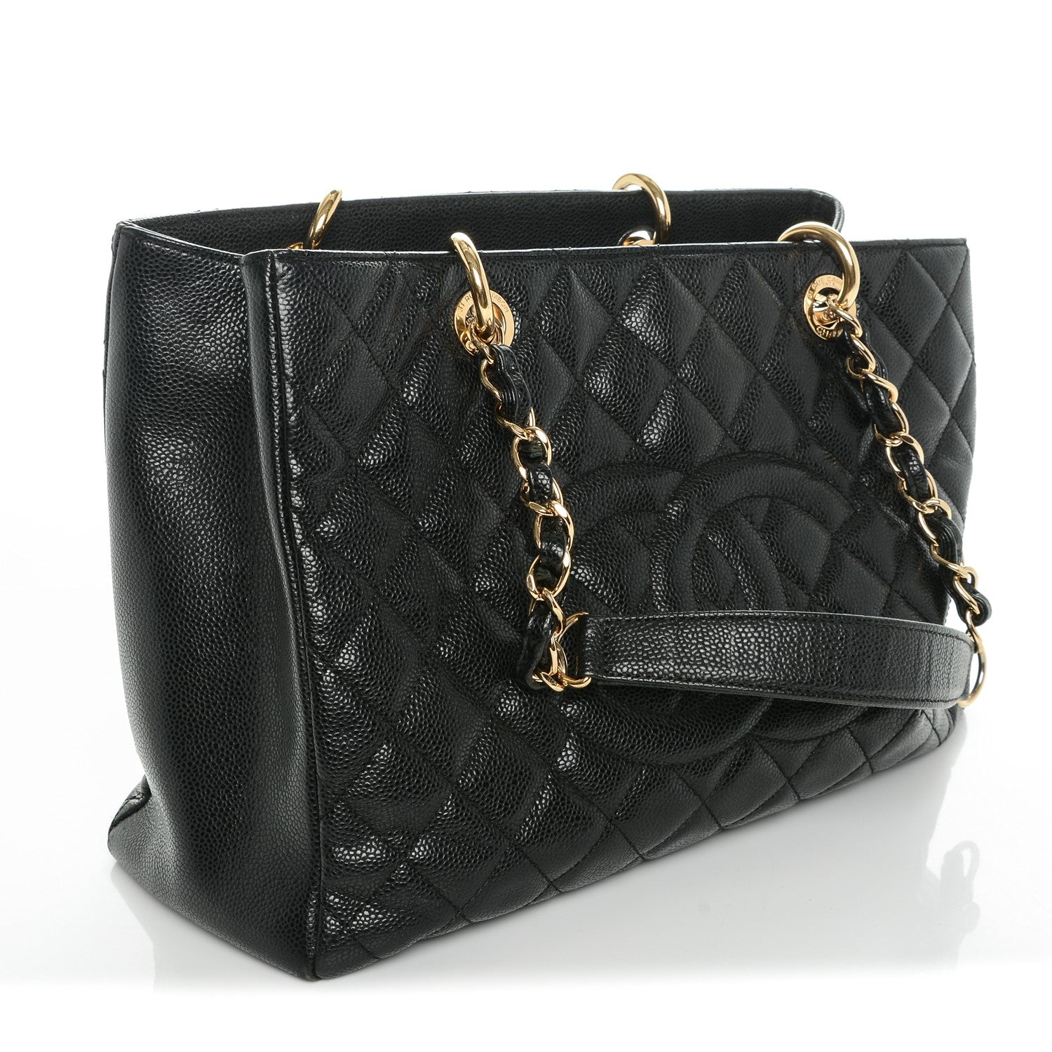 Chanel Caviar Quilted Grand Shopping Tote GST Black 8 of 11