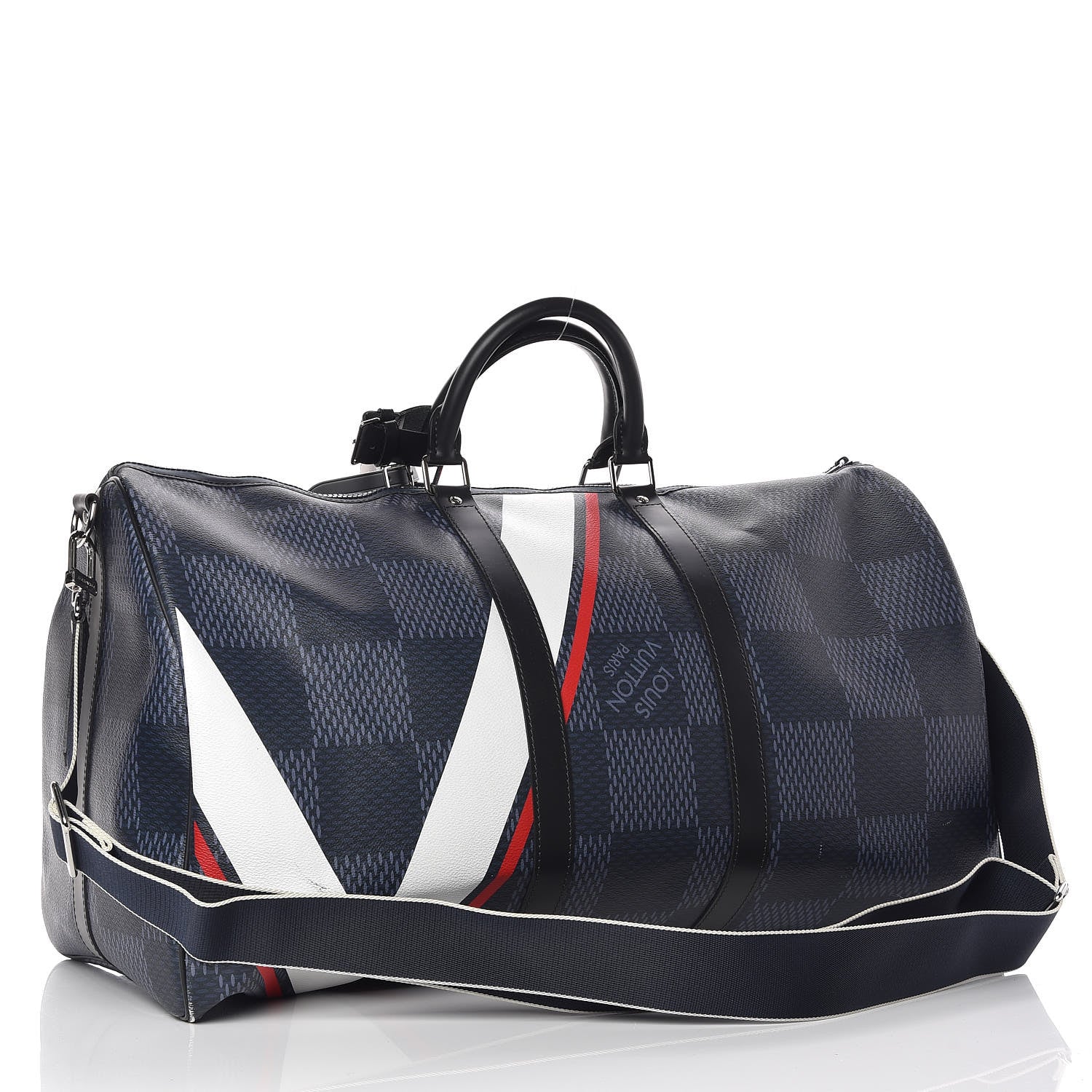 Louis Vuitton Damier Cobalt America's Cup Regatta Keepall Bandouliere 55 3 of 18