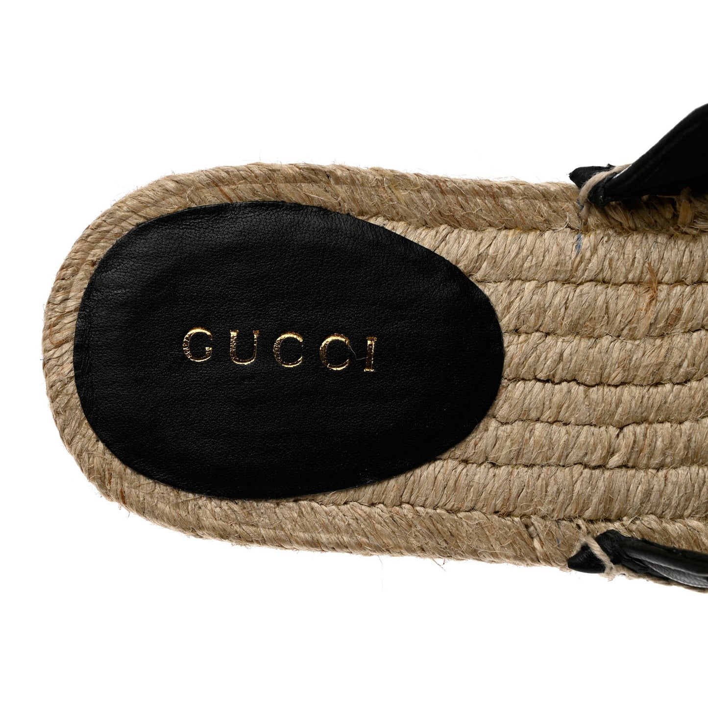 Nappa Matelasse GG Marmont Espadrille Slippers 36 Black