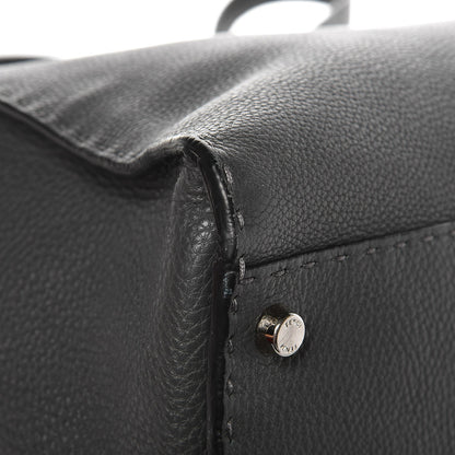 Fendi Cuoio Romano Selleria Bi-Color Large Peekaboo Iconic Satchel Asfalto Latte 15 of 15