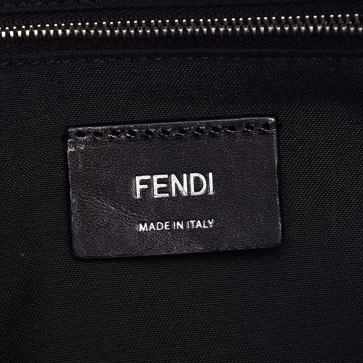 Vitello Century Bi-Color FF 1974 Embossed Belt Bag Maya Black
