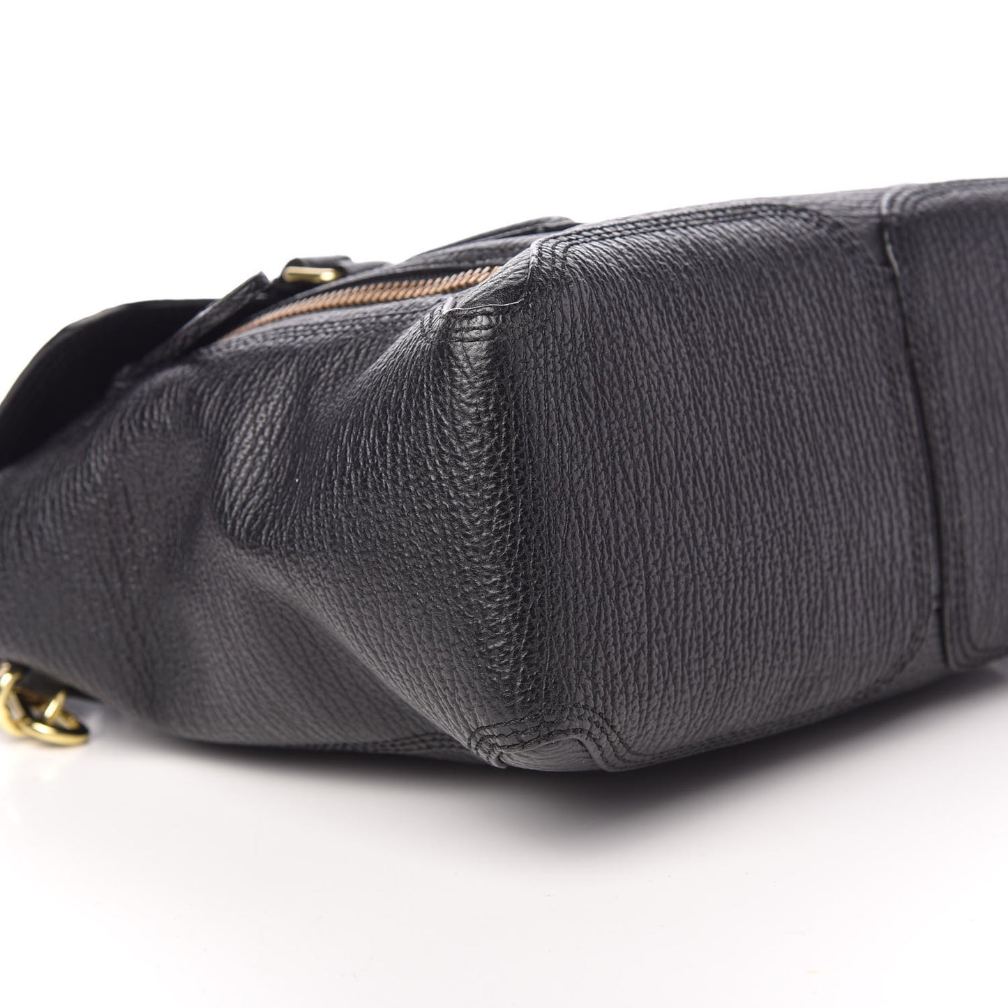 Textured Calfskin Medium Pashli Satchel Black
