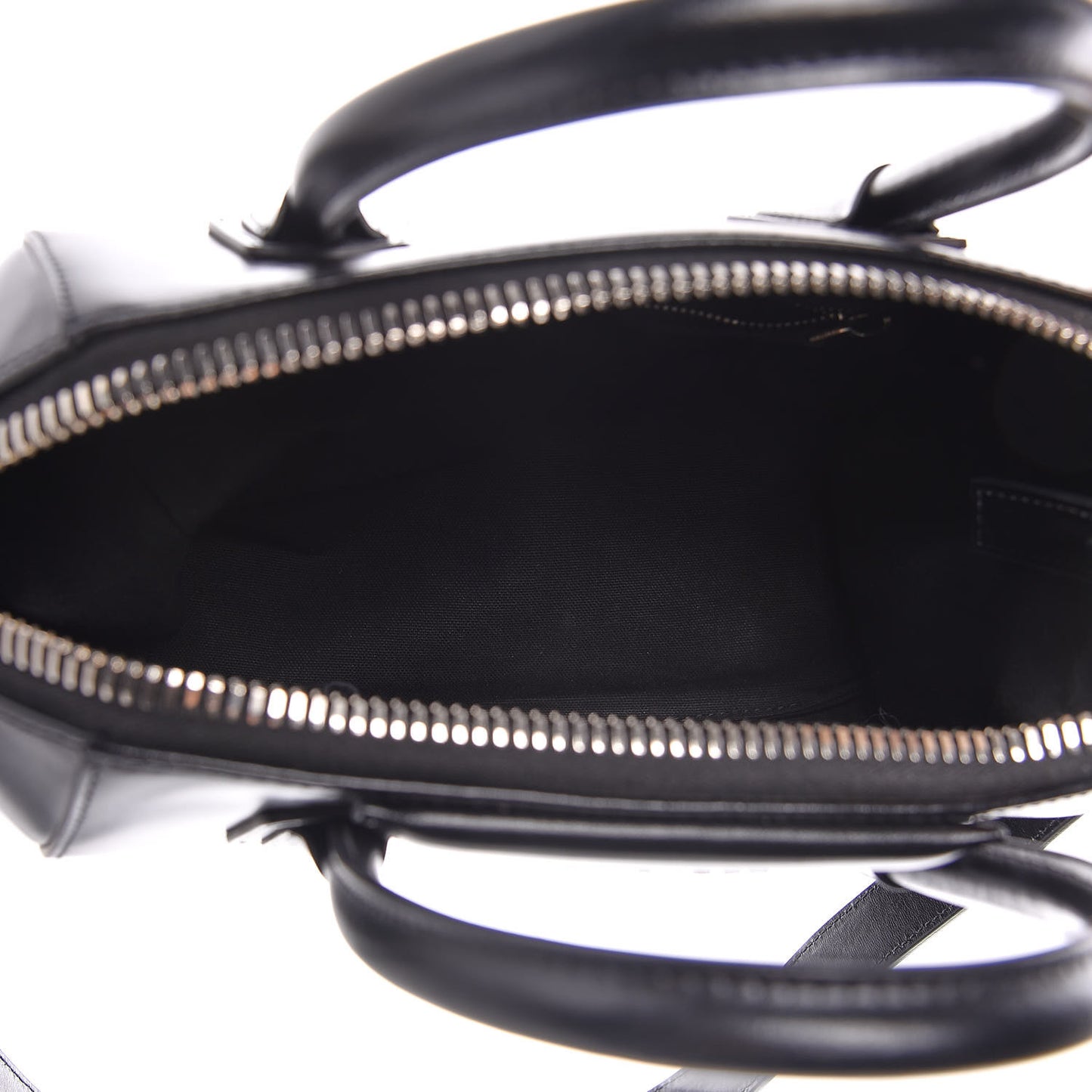 Shiny Lord Calfskin Small Antigona Black