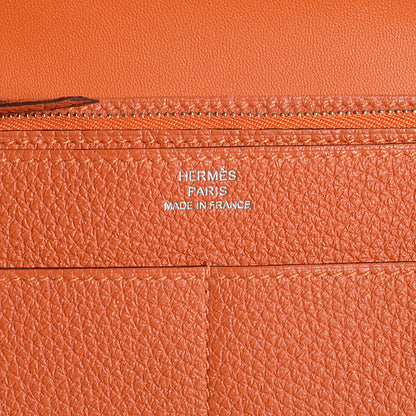 Hermes Togo Dogon Duo Wallet Orange 11 of 12