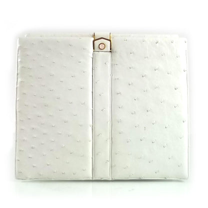 Judith Leiber Ostrich Evening Bag White 1 of 8