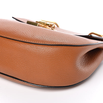 Chloe Grained Lambskin Drew Shoulder Bag Caramel 9 of 12