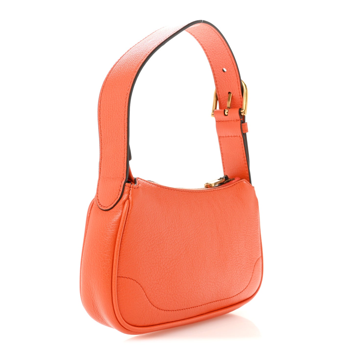 Goatskin Mini Aphrodite Shoulder Bag Orange