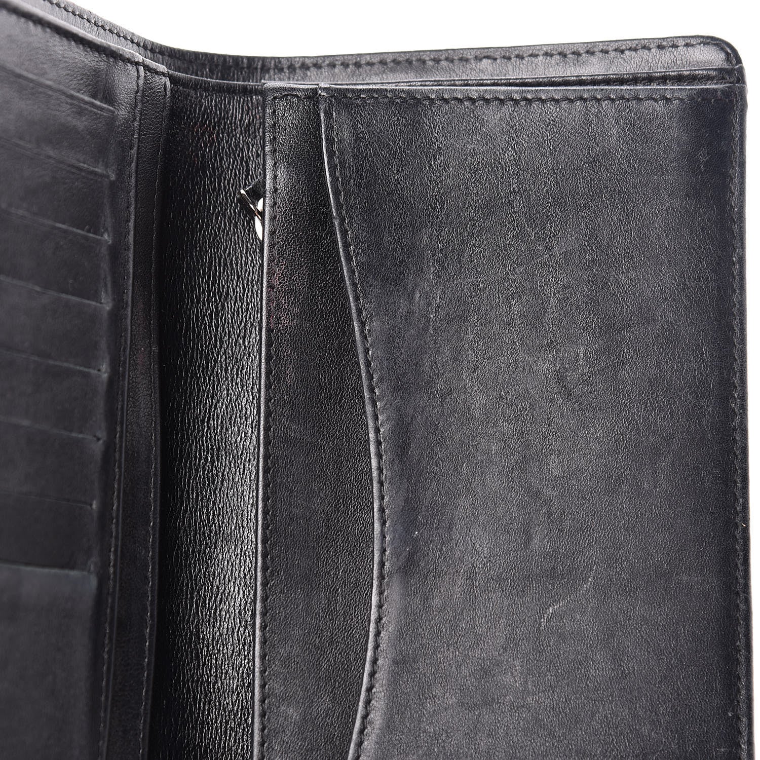 Chanel Patent Quilted Yen Wallet Black 10 of 16