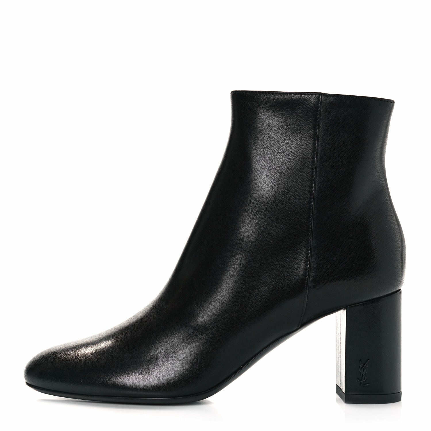 Saint Laurent Calfskin Loulou 70 Ankle Boots 35.5 Black 1 of 8
