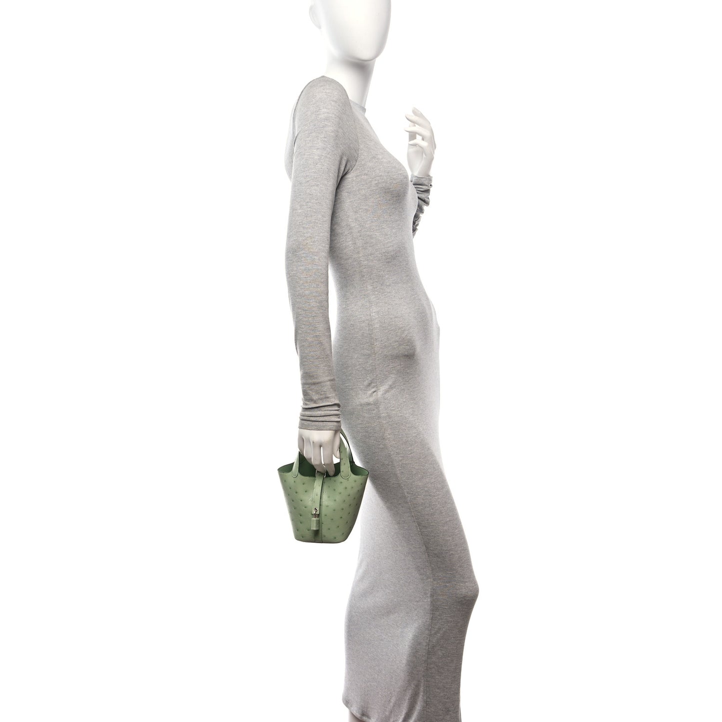 Ostrich Micro Picotin Lock Vert Criquet