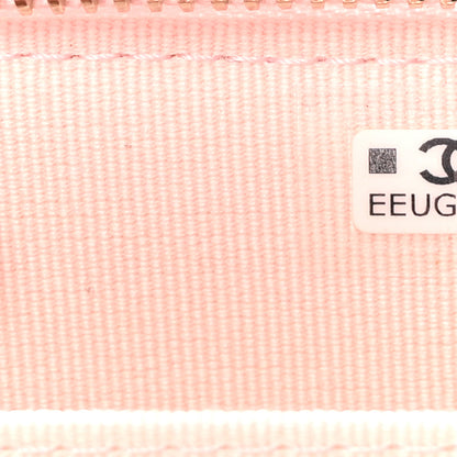 Chanel Caviar Quilted Zip Coin Purse Pink 7 of 7