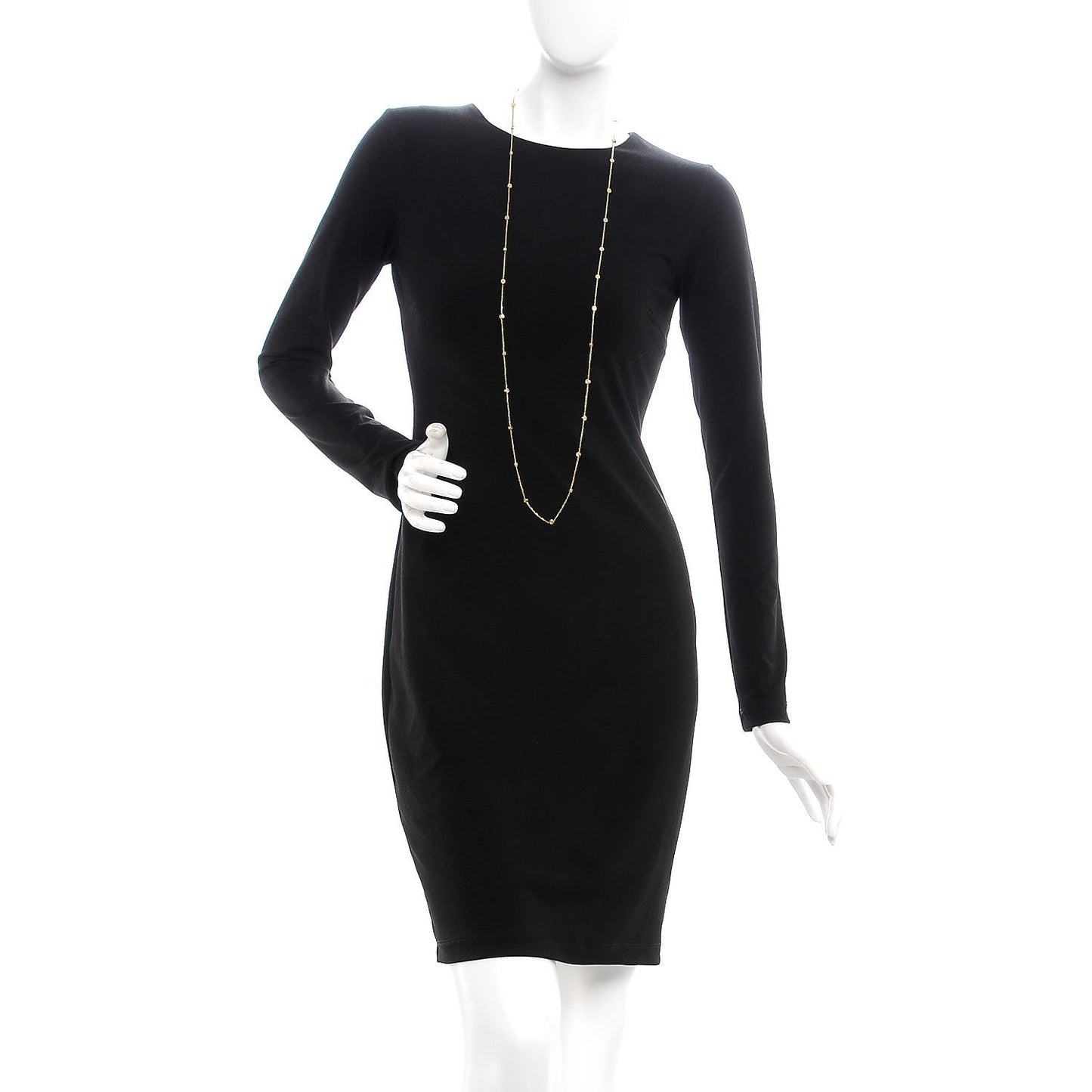 18K Yellow Gold Long Station LOVE Necklace