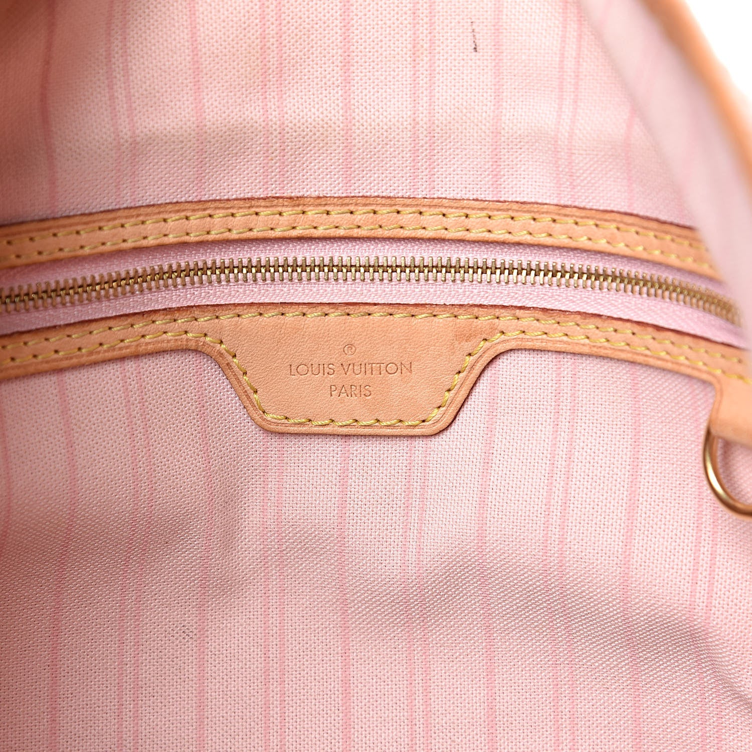 Louis Vuitton Damier Azur Delightful MM Rose Ballerine 6 of 17