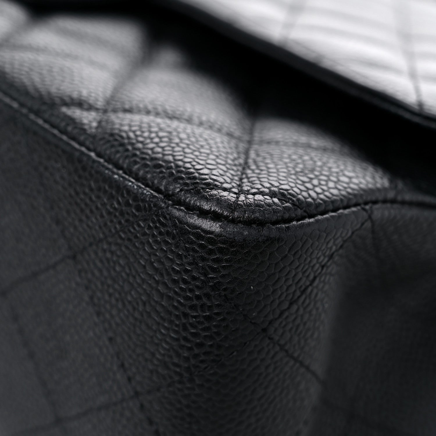 Chanel Caviar Quilted Jumbo Single Flap Black 9 of 19