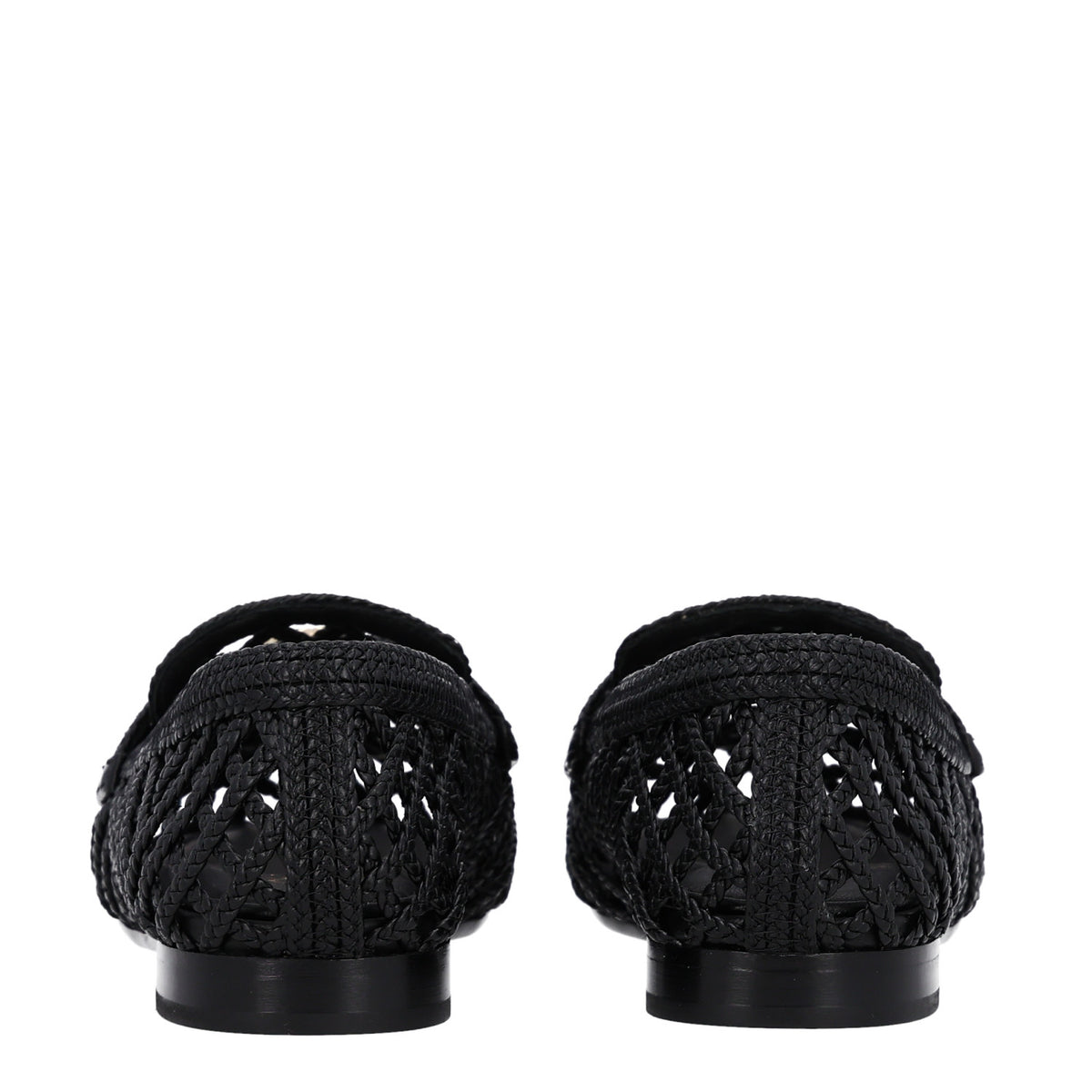 Chanel Braided Lambskin CC Mocassin Loafers 38 Black 7 of 10