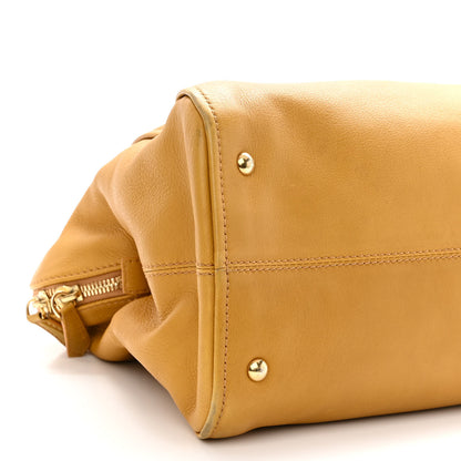 Fendi Vitello Dolce Marmol Large Chameleon Tote Yellow 8 of 11