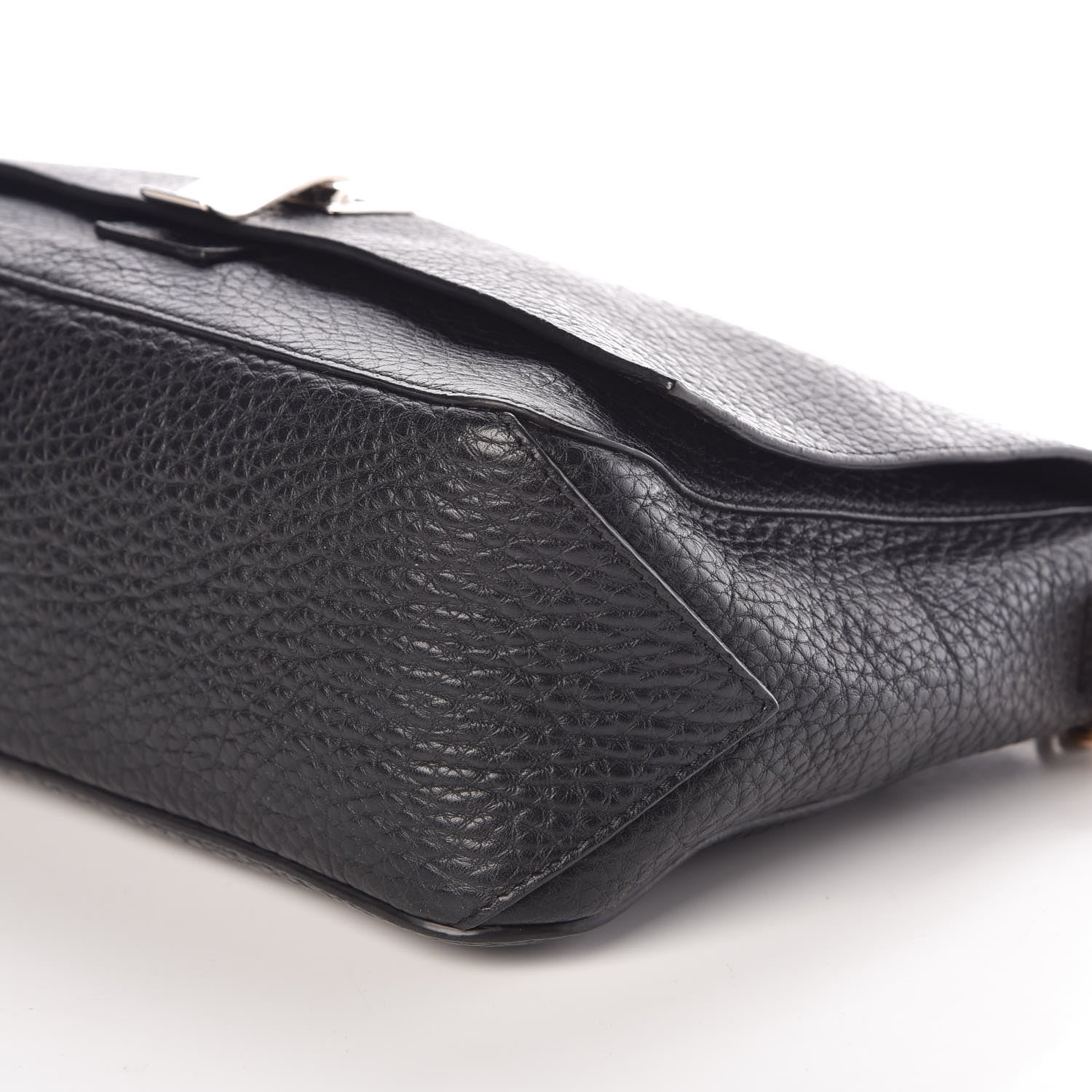 Proenza Schouler Pebbled Calfskin Small Courier Black 6 of 8