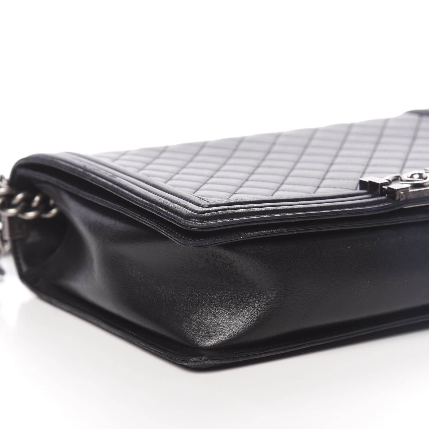 Chanel Lambskin Quilted Large Boy Flap Black 8 of 12