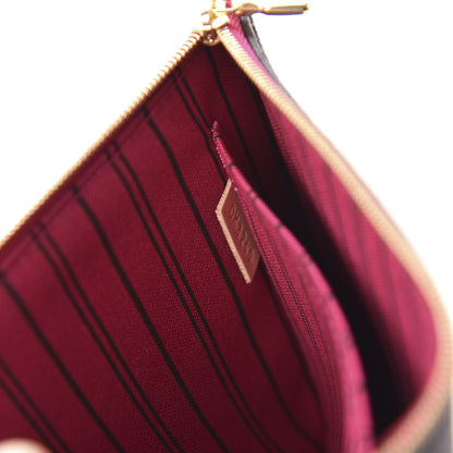 Louis Vuitton Monogram Neverfull MM GM Pochette Pivoine 9 of 10