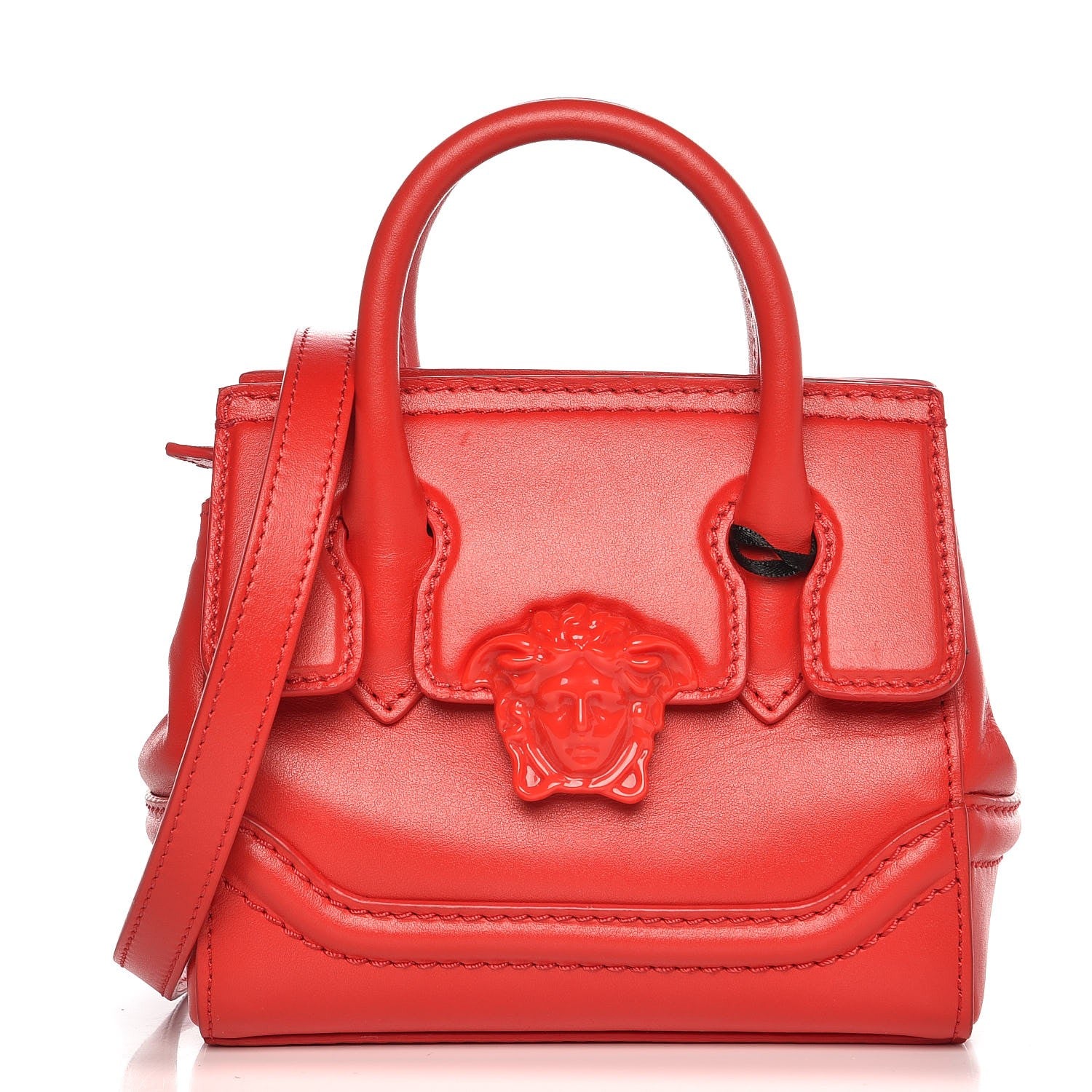 Versace Calfskin Small Palazzo Empire Bag Red 1 of 8
