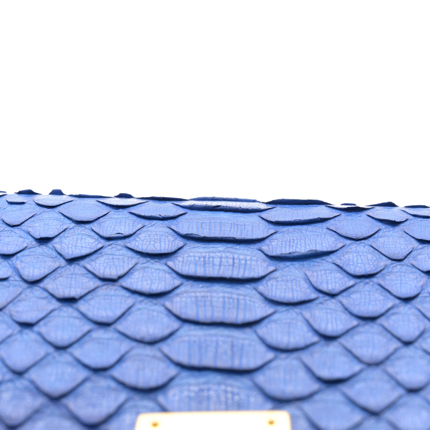 Celine Snakeskin Medium Classic Box Flap Blue 12 of 14