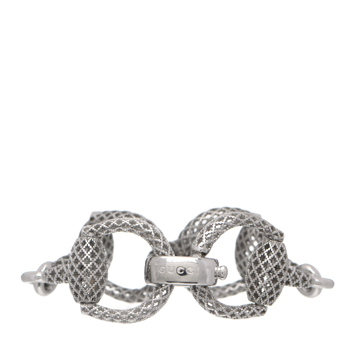 Gucci Sterling Silver Horsebit Diamantissima Bracelet 3 of 3