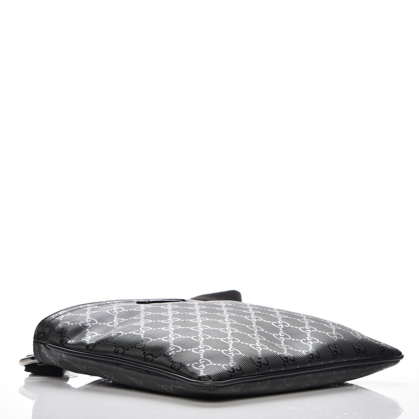 Imprime Monogram Small Flat Messenger Bag Black