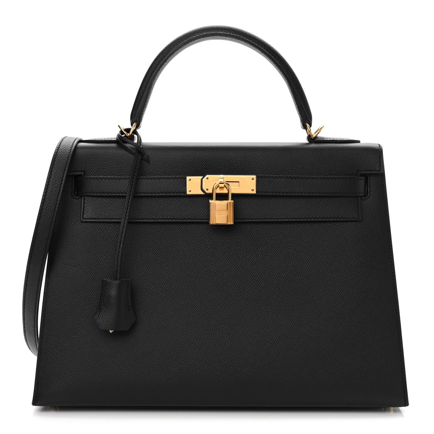 Hermes Epsom Kelly Sellier 32 Black 1 of 10