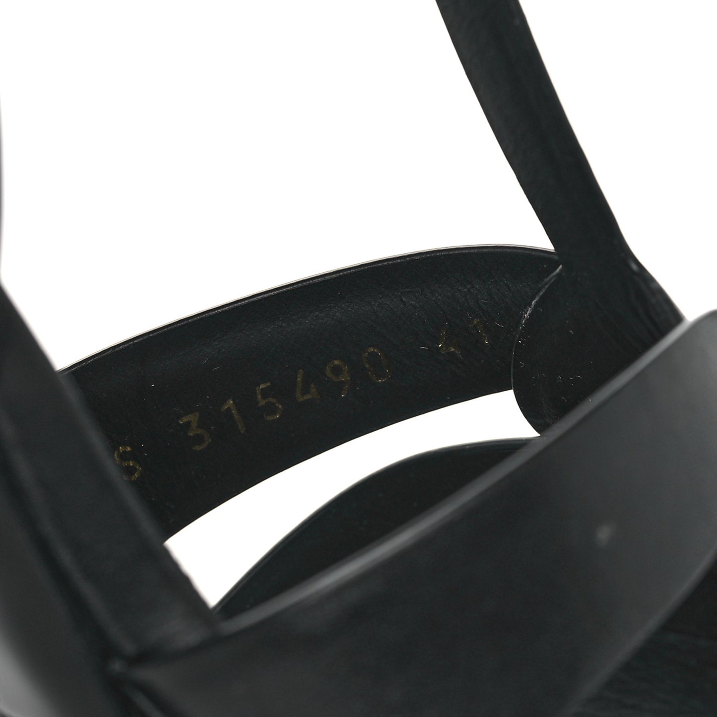 Calfskin Tribute 75 Platform Sandals 41 Black