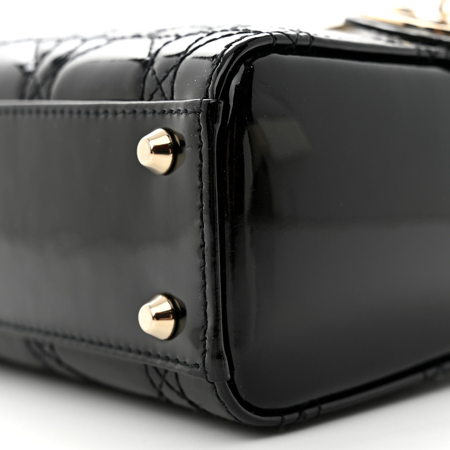 Christian Dior Patent Cannage Mini Lady Dior Black 9 of 9
