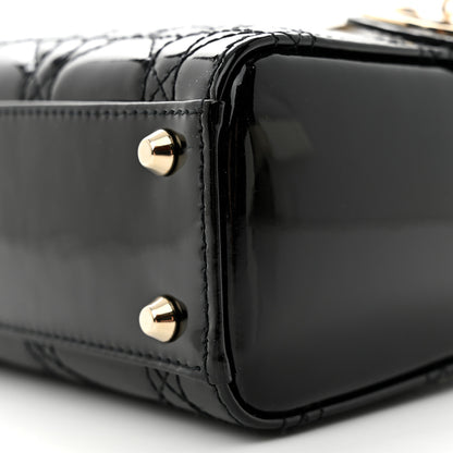Christian Dior Patent Cannage Mini Lady Dior Black 9 of 9