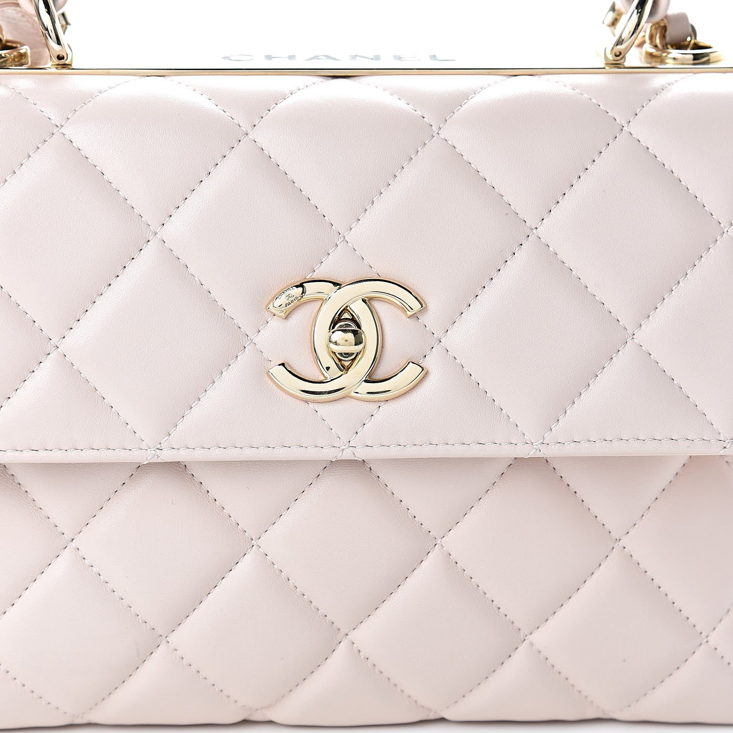 Chanel Lambskin Quilted Small Trendy CC Flap Dual Handle Bag Light Pink 8 of 17