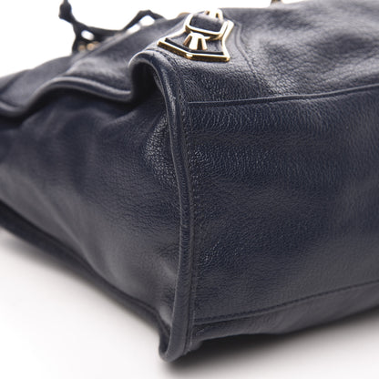 Balenciaga Chevre Gold Metallic Edge Hardware City Bleu Nuit Dark Sea 9 of 12