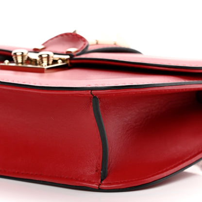 Valentino Garavani Vitello Small Glam Lock Rockstud Flap Red 9 of 12