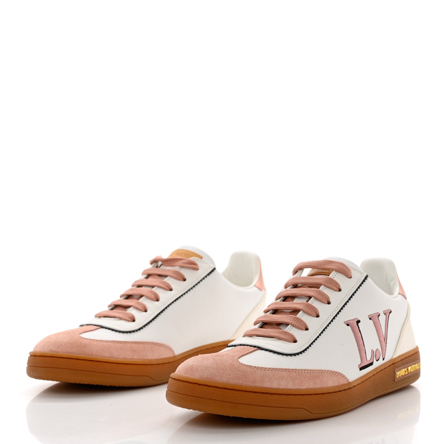 Louis Vuitton Calfskin Frontrow Sneakers 39 Rose Clair 3 of 11