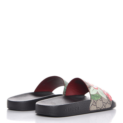 Gucci GG Supreme Monogram Tian Womens Slide Sandals 36 Beige Multicolor 4 of 10
