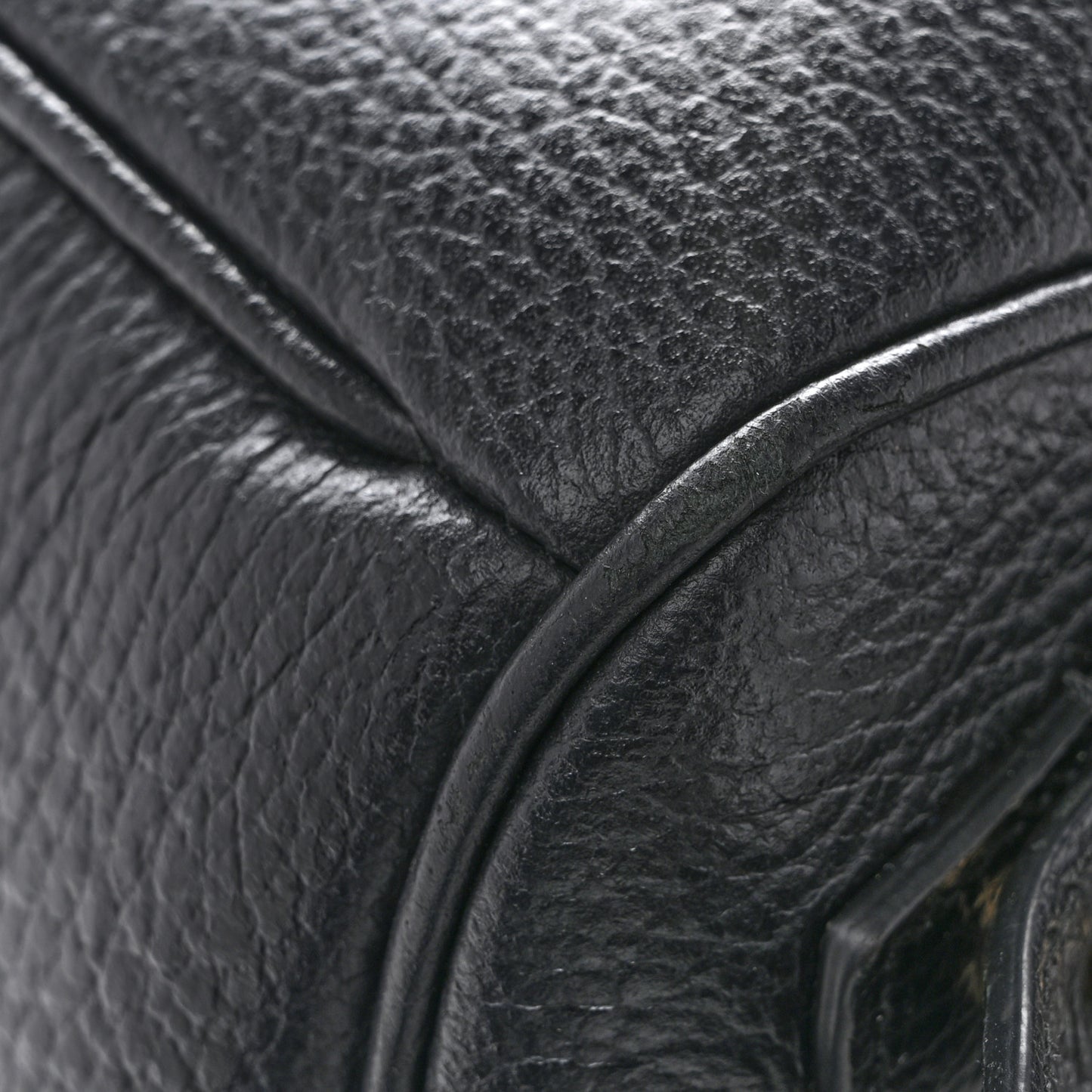 Pebbled Calfskin Soho Chain Backpack Black