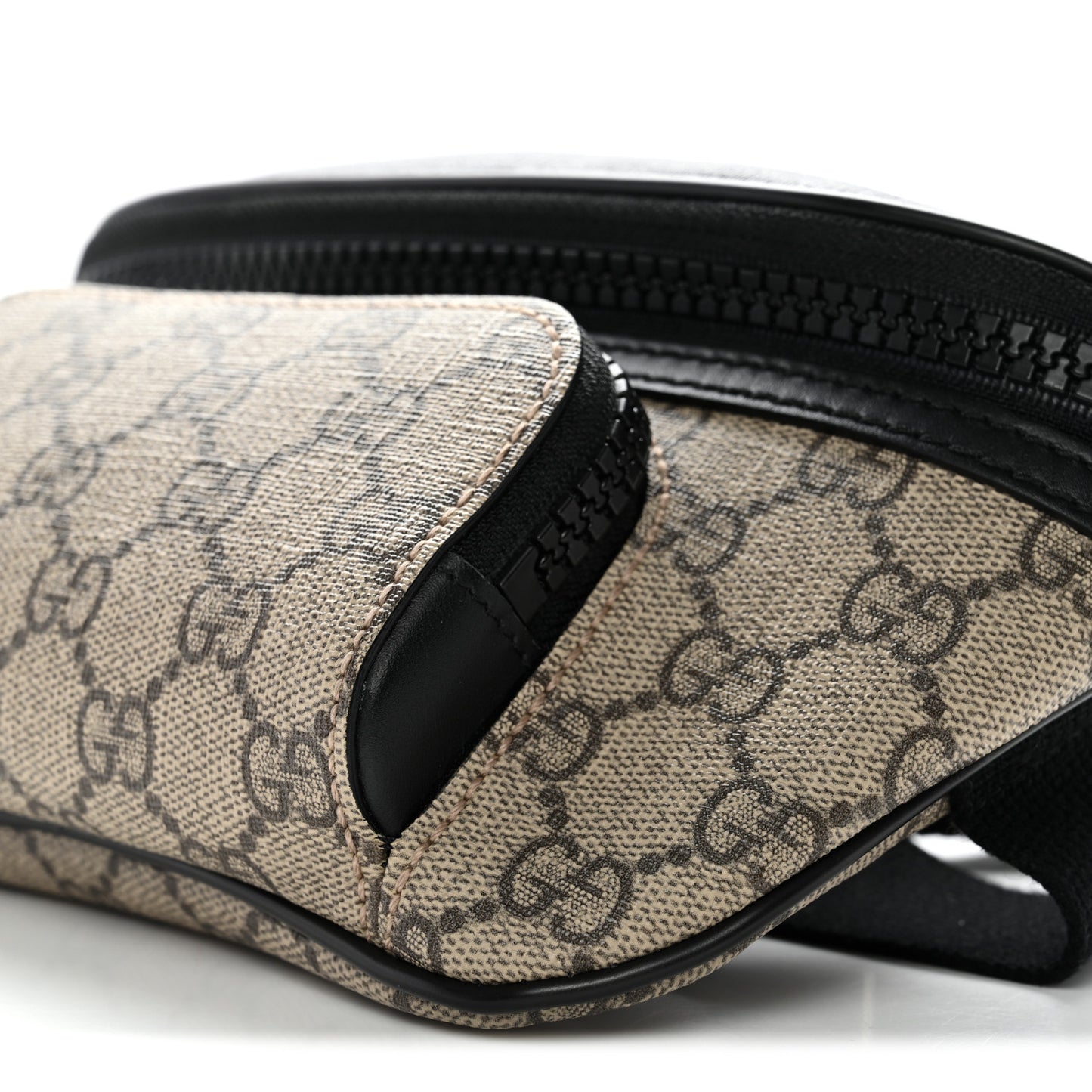 GG Supreme Monogram Belt Bag Black