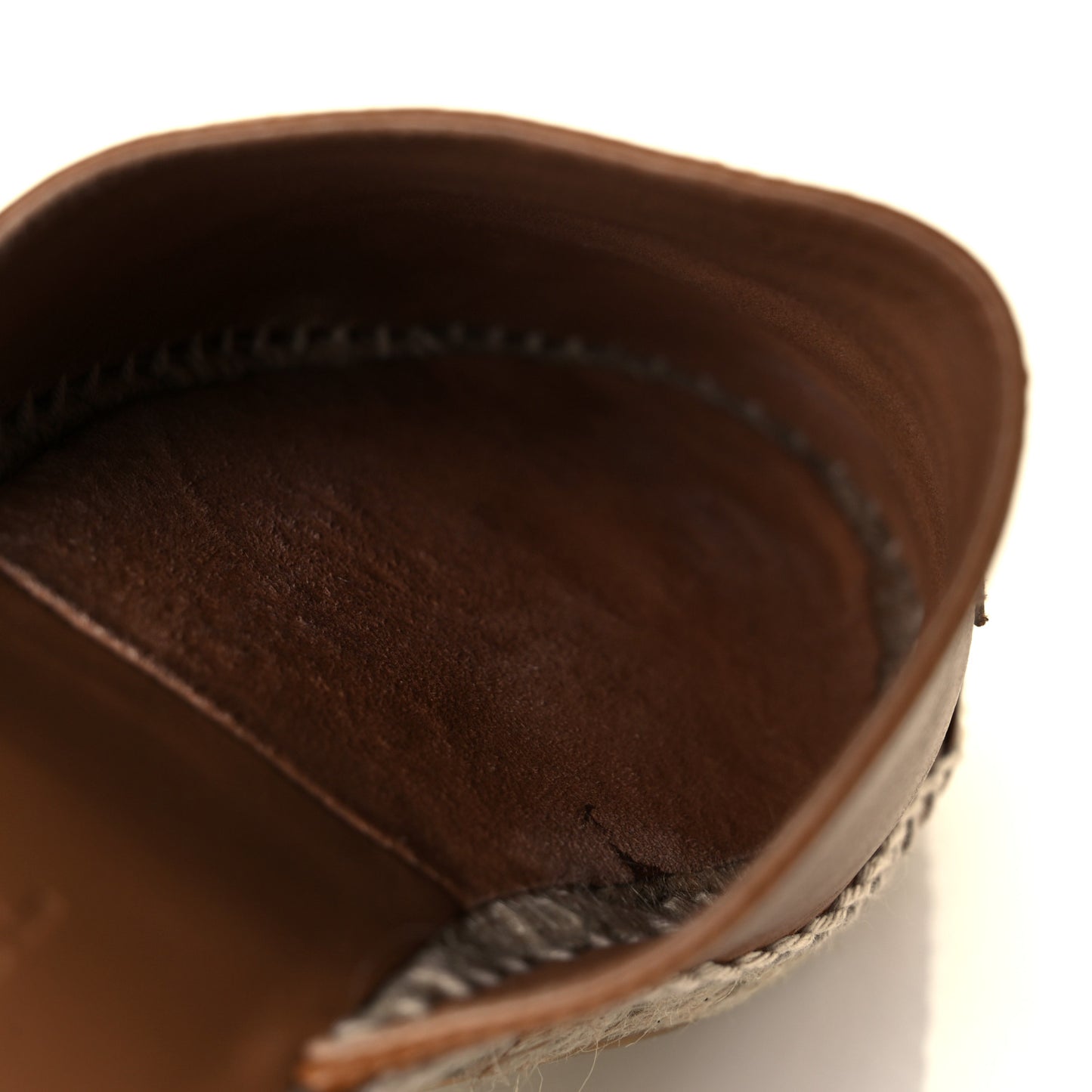 Calfskin CC Espadrille Mules 40 Light Brown