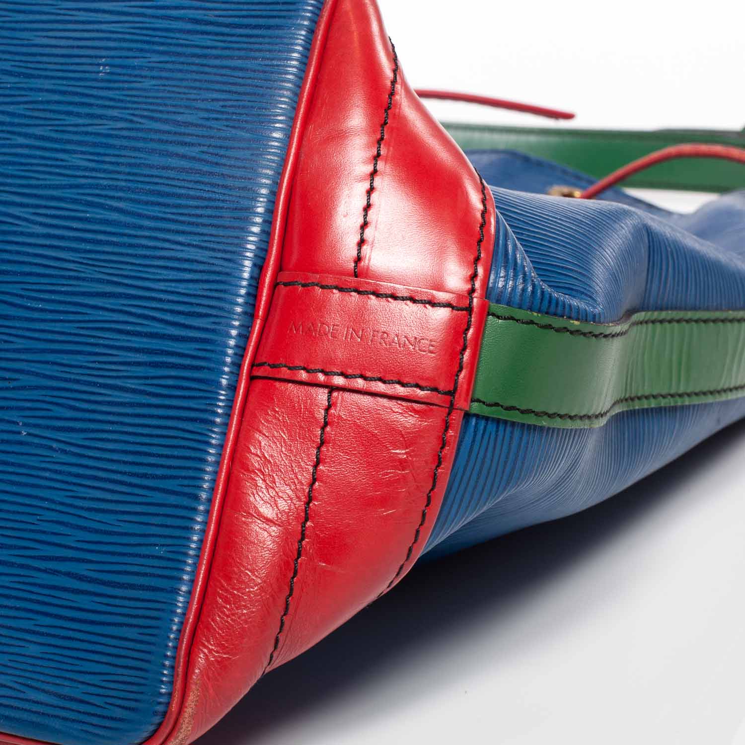 Louis Vuitton Epi Tri-Color Noe Red Blue Green 8 of 8