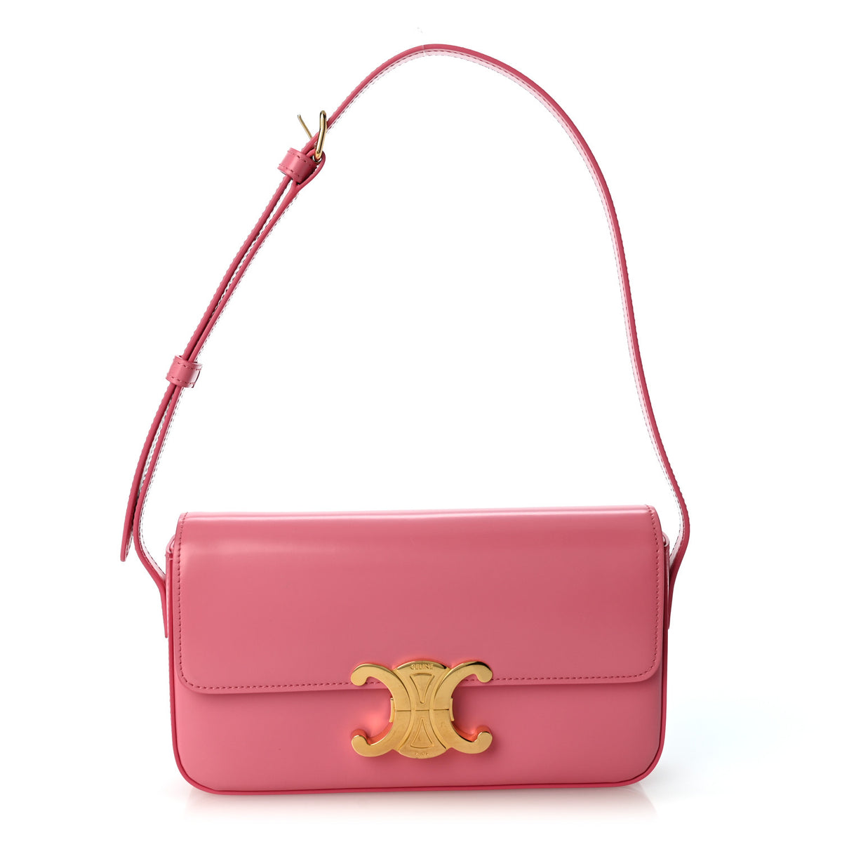 Shiny Calfskin Triomphe Flamingo