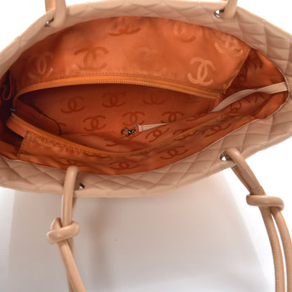 Chanel Calfskin Quilted Large Cambon Tote Beige 5 of 7