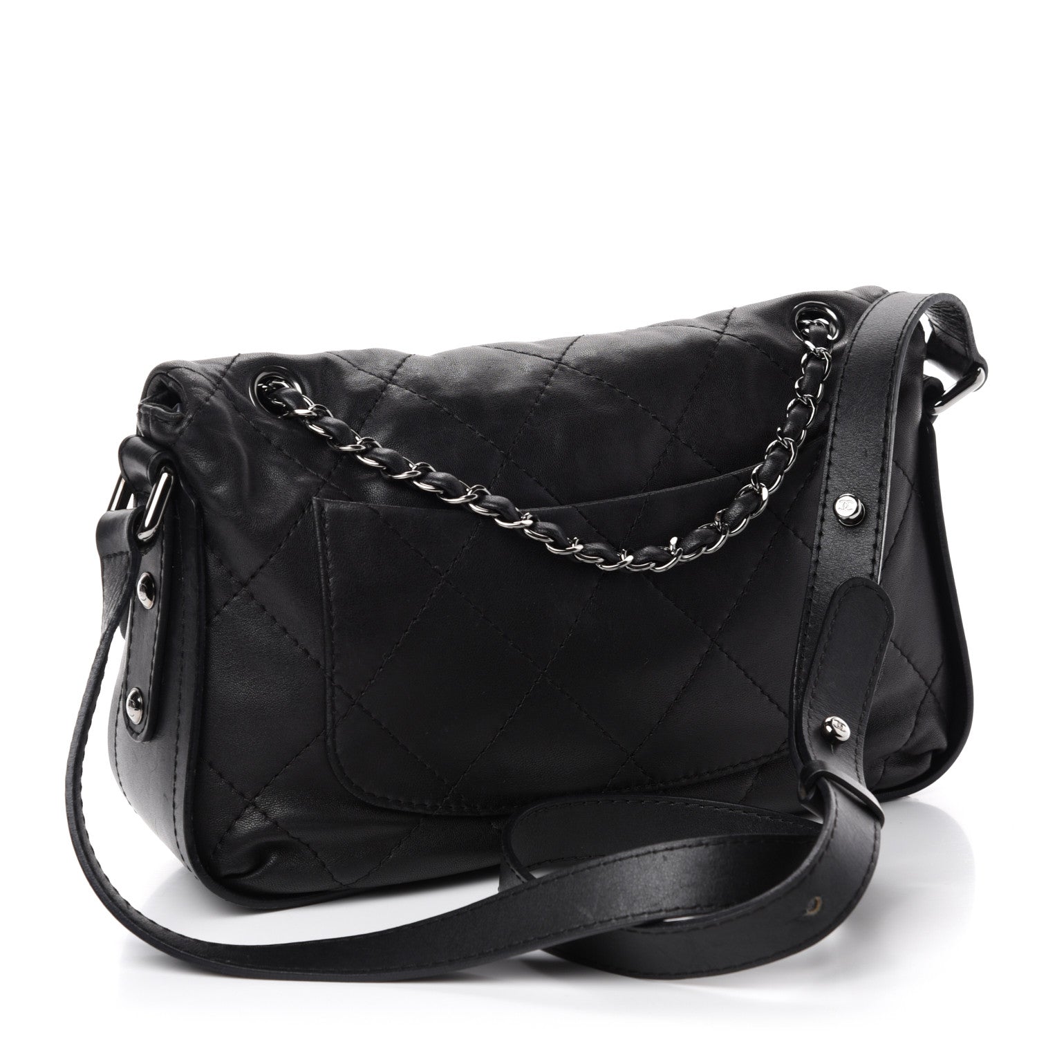 Chanel Calfskin Country Chic Cross Body Flap Black 3 of 11