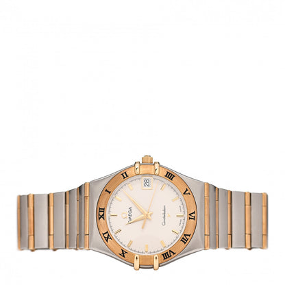 Omega Stainless Steel 18K Yellow Gold 33mm Constellation Quartz Watch White 1312.30 2 of 4