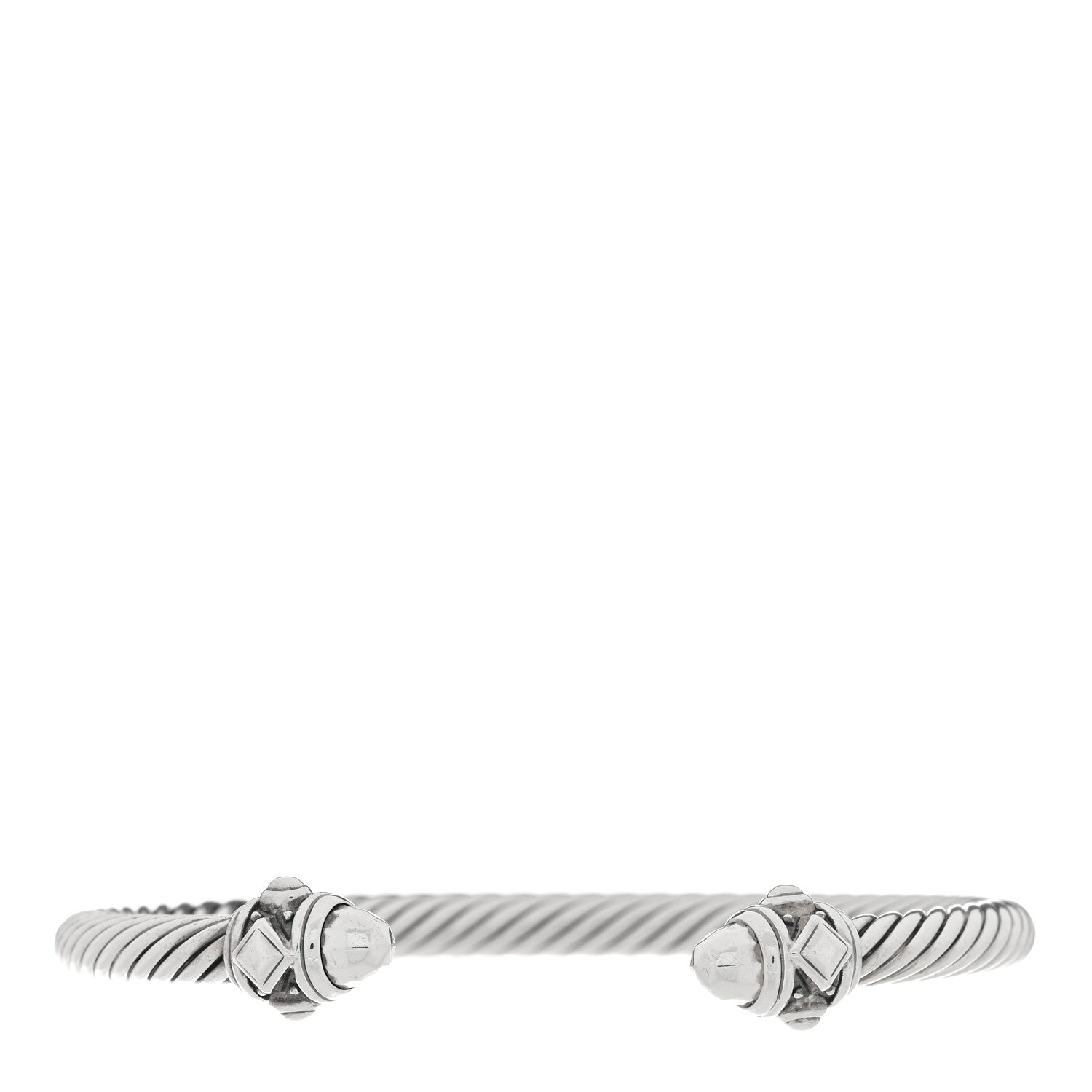 David Yurman Sterling Silver 5mm Cable Renaissance Bracelet 1 of 3
